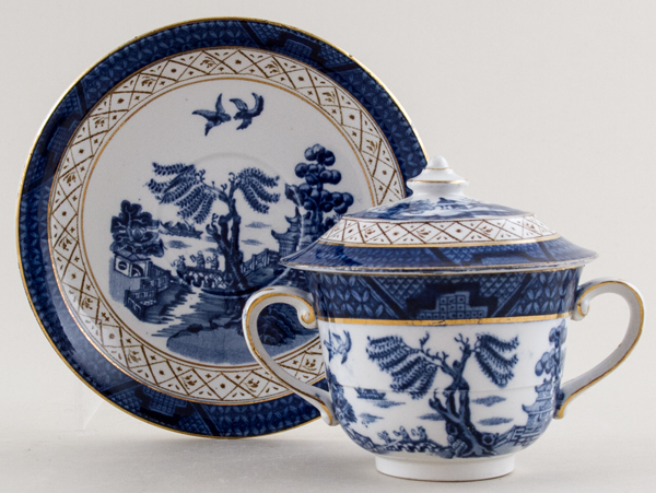 Cup and Saucer hot chocolate with cover c1930